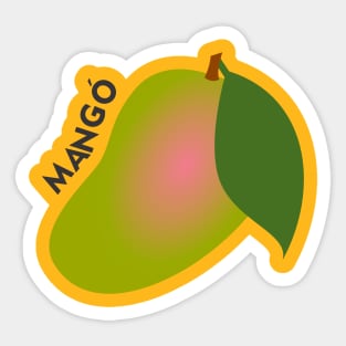 Mango Fruit Puerto Rico Caribbean Tropical Latino Food Sticker